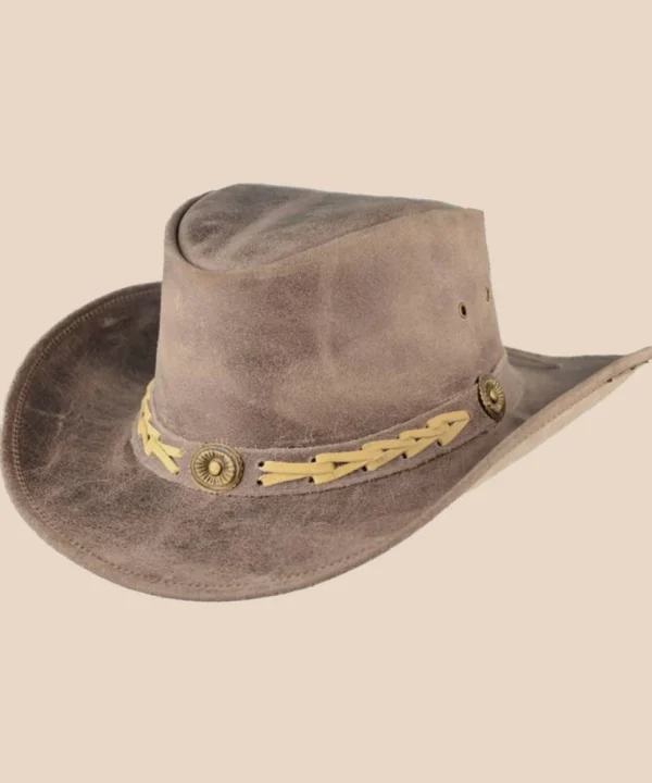 Rustic Leather Hat